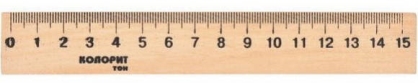 Описание: Лінійка дерев'яна 15см.: продаж, ціна у Нікополі. Лінійки і кутники від "12  Балів канцтовари оптом і в роздріб" - 1294585985